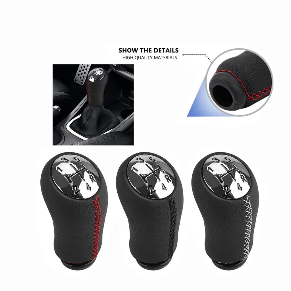 Renault  Manual Shift Suitable for Renault Megana Gear Head Accessories Leather Lever Head Three Colors with Red White Black