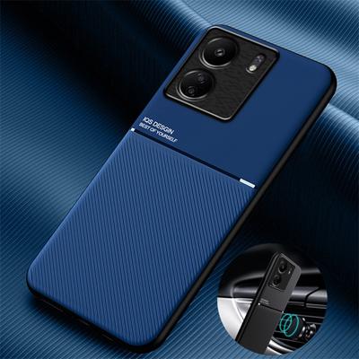 Per Xiaomi Redmi 13C Custodia Supporto Magnetico per Auto Custodia in Pelle per Telefono Per Poco C65 C 65 PocoC65 Cornice in TPU Cover Protettiva Redmi13C 13 C