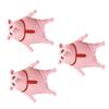 3pcs Squeeze Pig Stress Relief Toy Soft Elastic Pink Pig Stretchy Sensory Toy for Anxiety Management Fun Entertainment