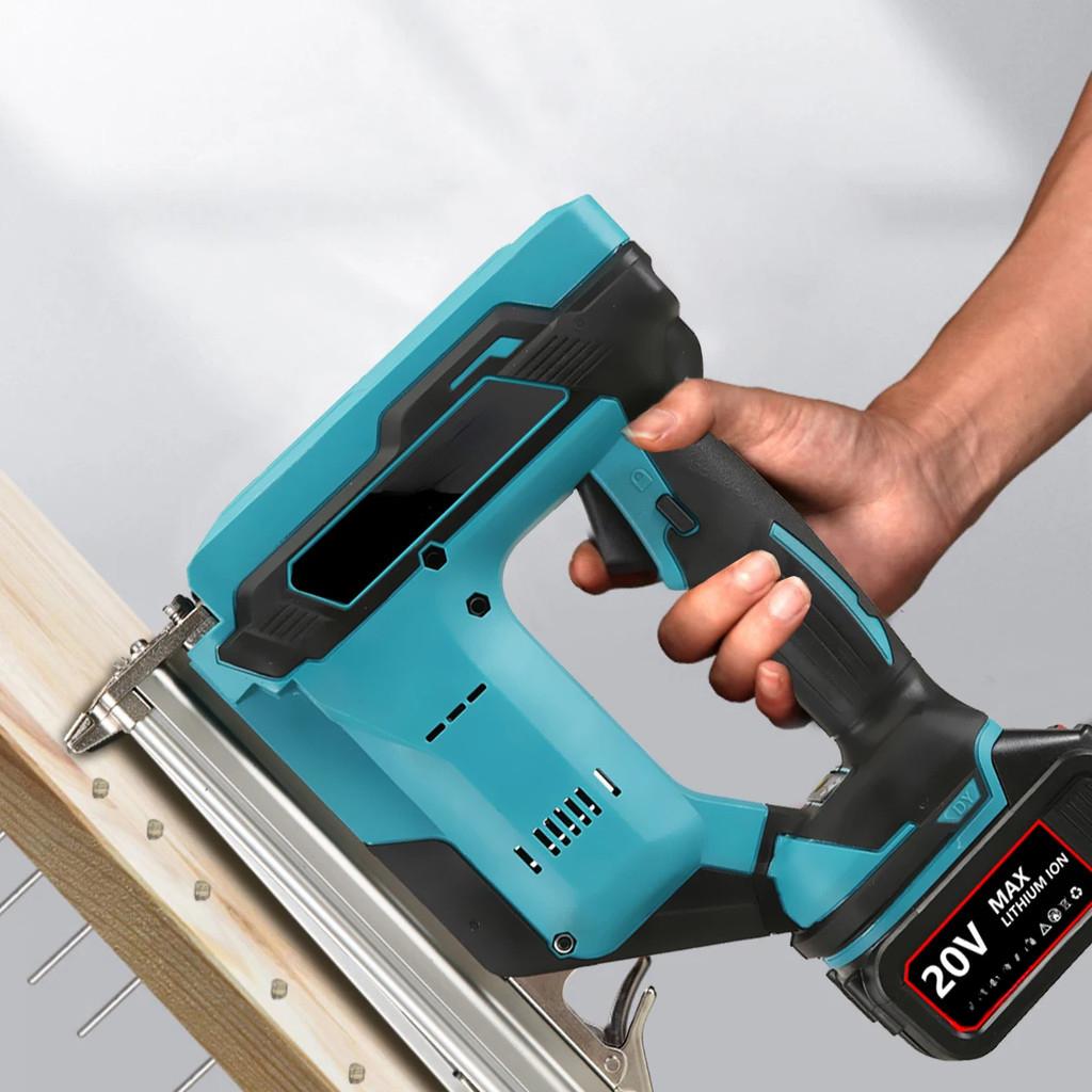 Straight U Staples Stapler Rechargeable Nailer Brushless Cordless Electric Nail Gun Portable Wood Working Tools