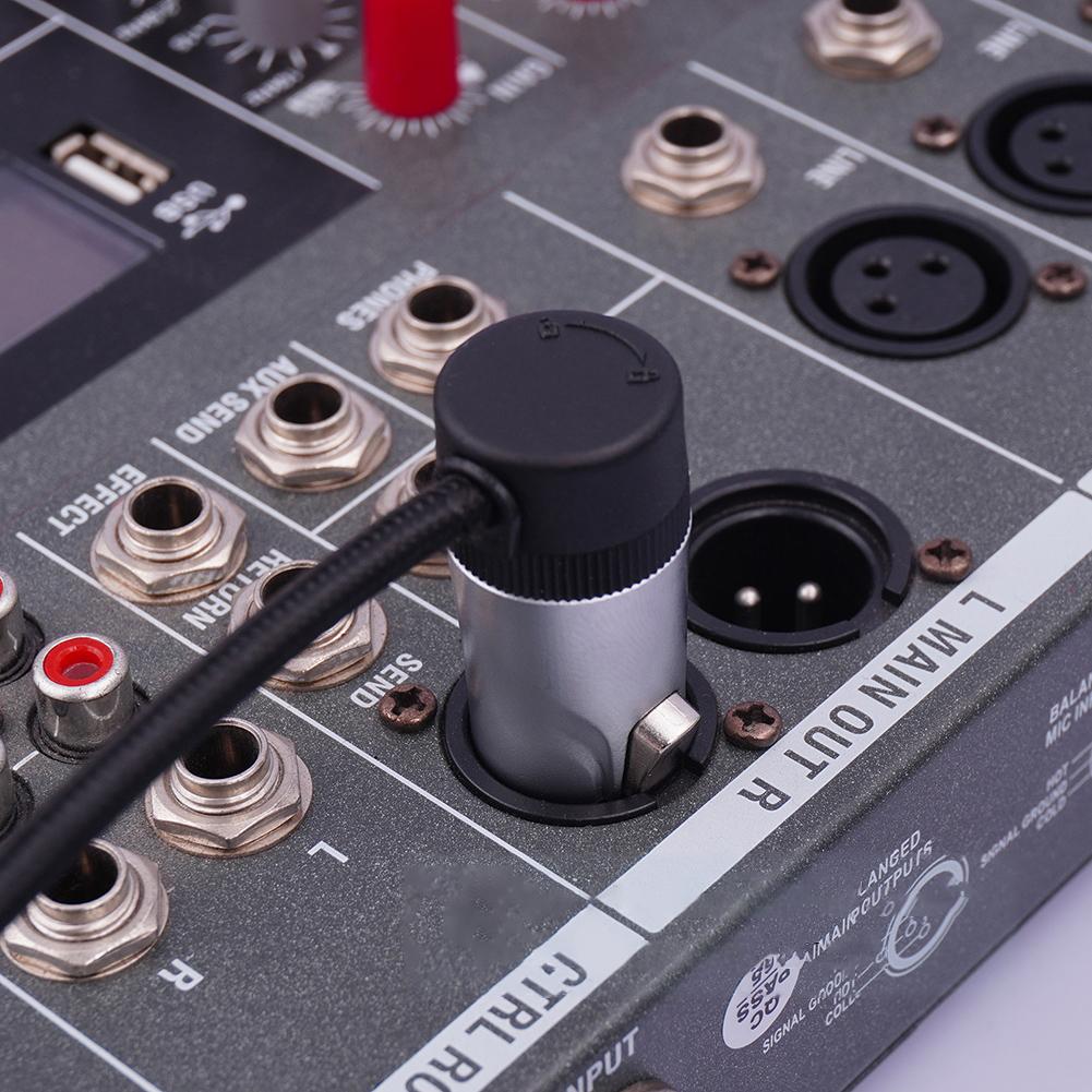 Compact XLR Microphone Solder Adapter Adjustable 90° Right Angle  3Pin XLR Male/Female Solder Connector 3 PIN XLR Ends