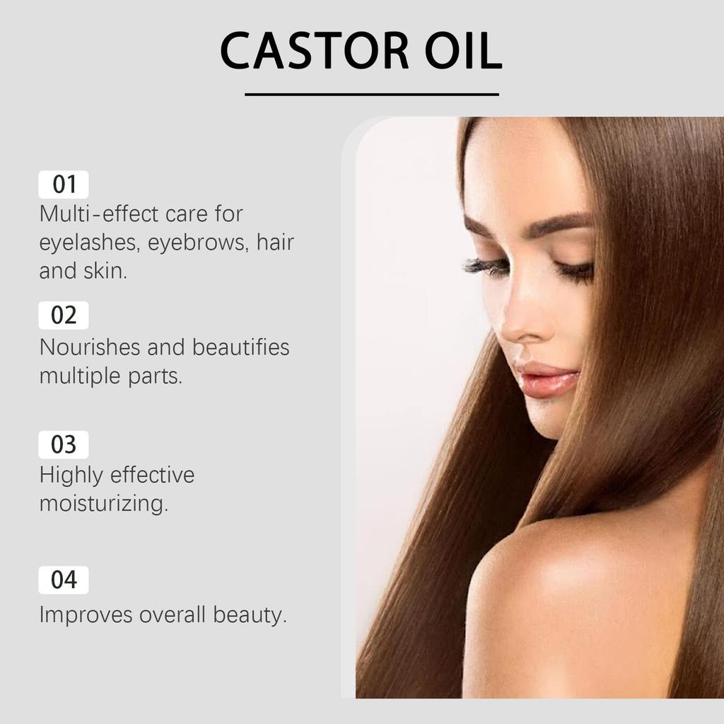 West Month Ricinový olej Péče Esenciální olej Hydratační a vyživující péče pro řasy, obočí, vlasy a pokožku Vhodný pro použití na celé tělo 100 ml