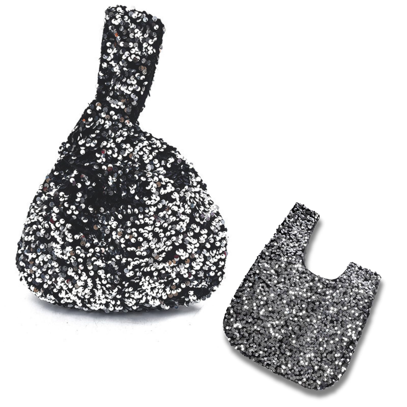 

Сумка Harujio с пайетками, Маленькая вечерняя сумка, Женская сумка-тоут, Мини-сумочка, Черная или серебристая, Стильная и милая, Идеально подходит для свадеб и платьев, Блестящая и