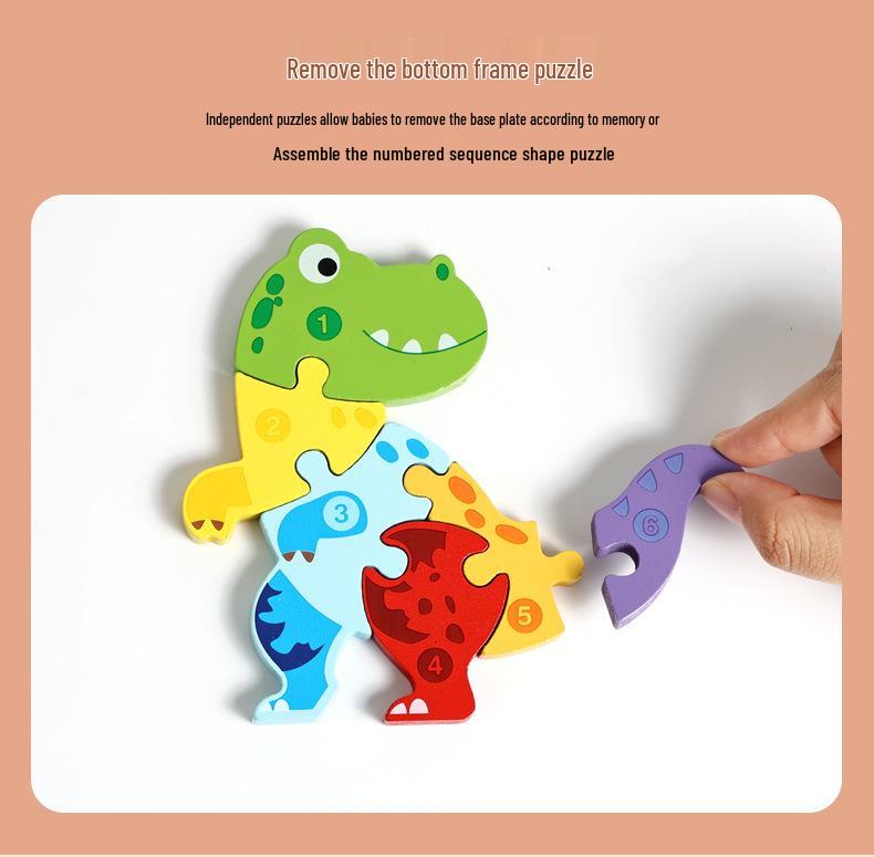 3D Geometric Animal Shape Puzzle Board for Early Education and Shape Matching