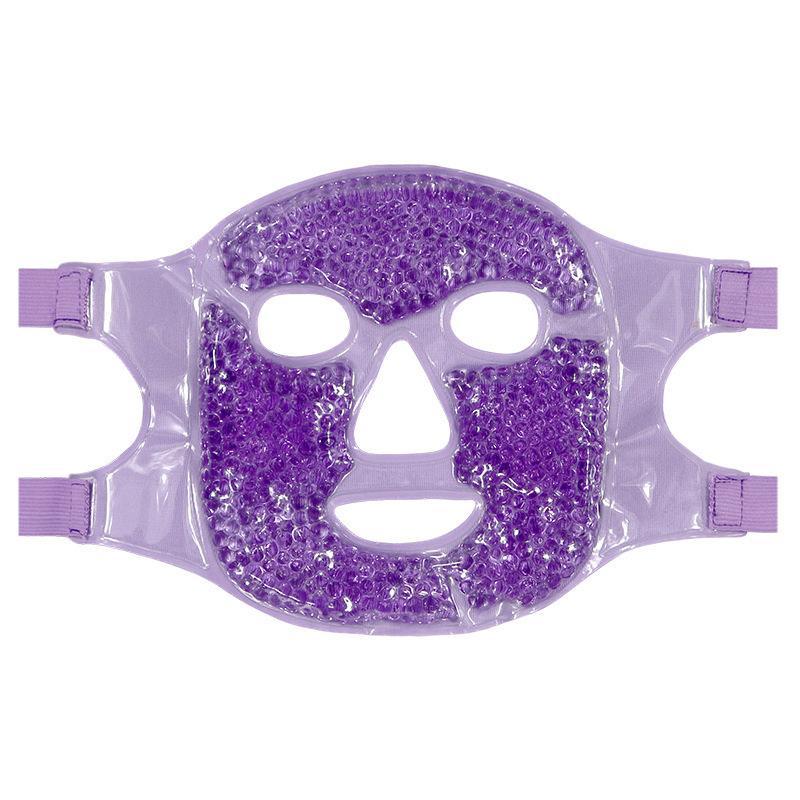 Reusable Ice Mask PVC Gel Bead Cold Heat Therapy Facial Mask Beauty Face Mask Less