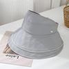 Summer Hats For Women Foldable Sun Visor Cloth Simple Wide Brimmed Sunscreen Sun Hat Female Casual Packable Sunhat New