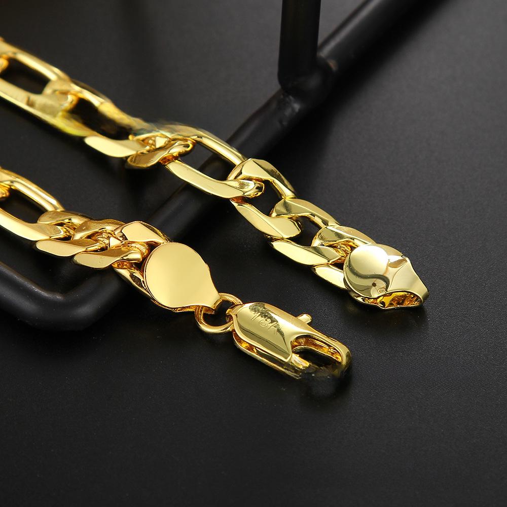 Trendy Silver-Gold Plated 8MM Unisex Bracelet