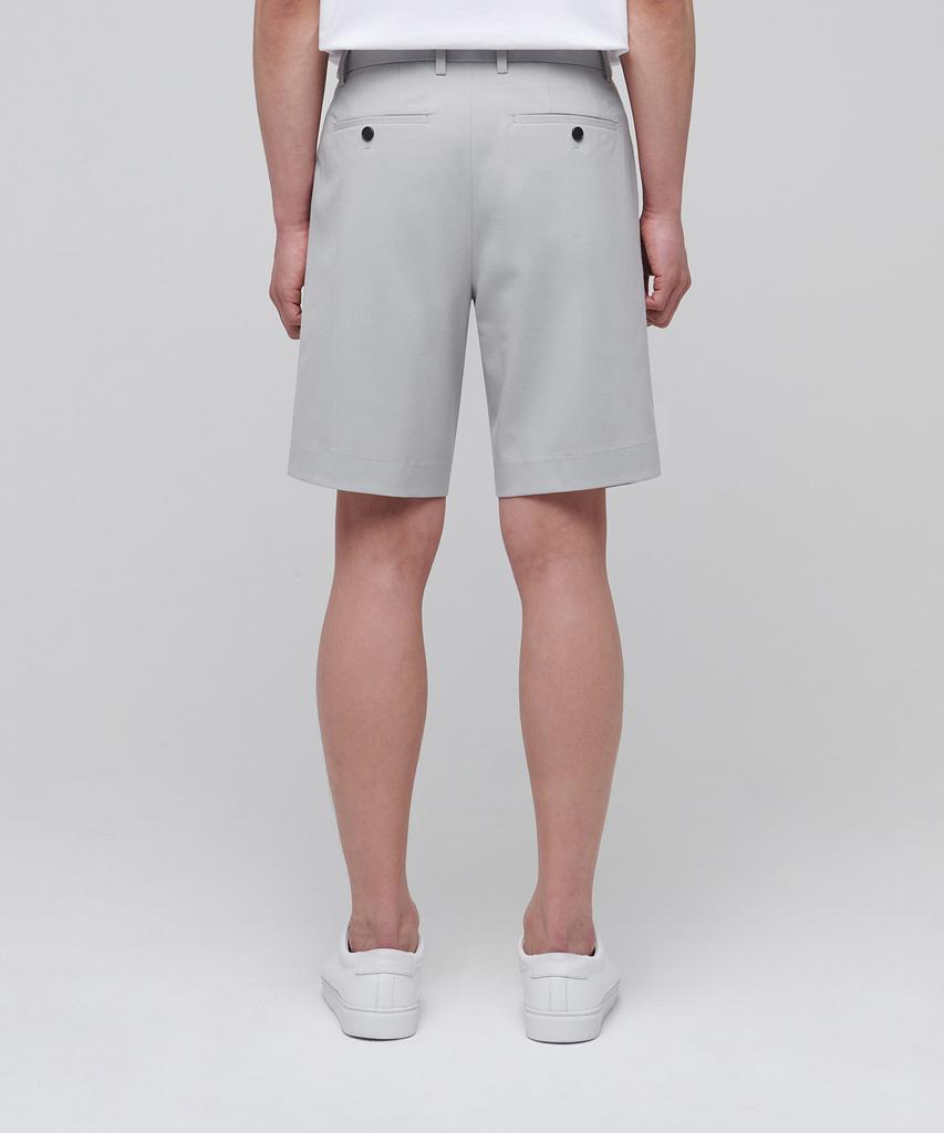 Musinsa Standard Lightweight Hidden Banding Half Slacks [Light Gray]