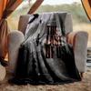 Lost Flannel Blanket Soft Warm All-Season Throw, Design for Camping, Car Travel, Hiking Sofa, Bed, Office Perfect Gift for Parties