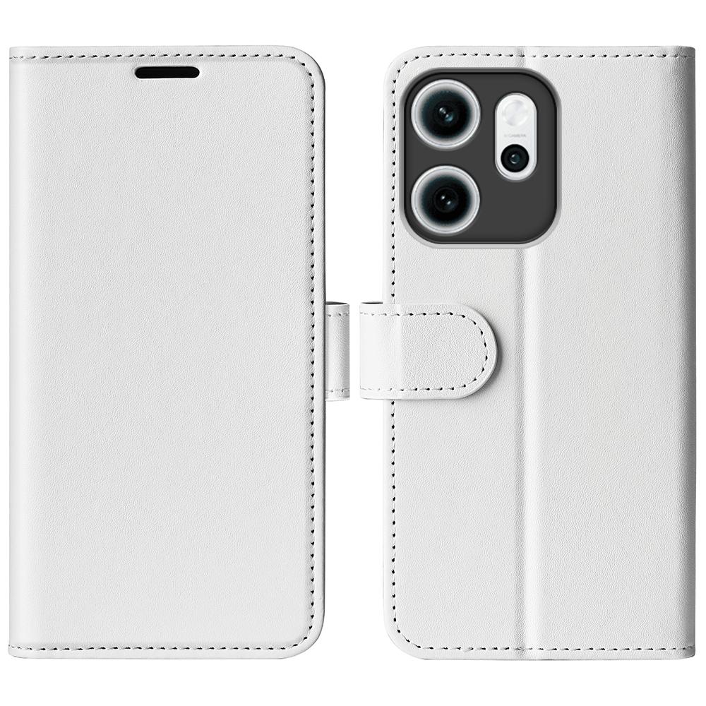 For Oppo Reno14 F 5G Case Crazy Horse Texture Stand Leather Phone Cover