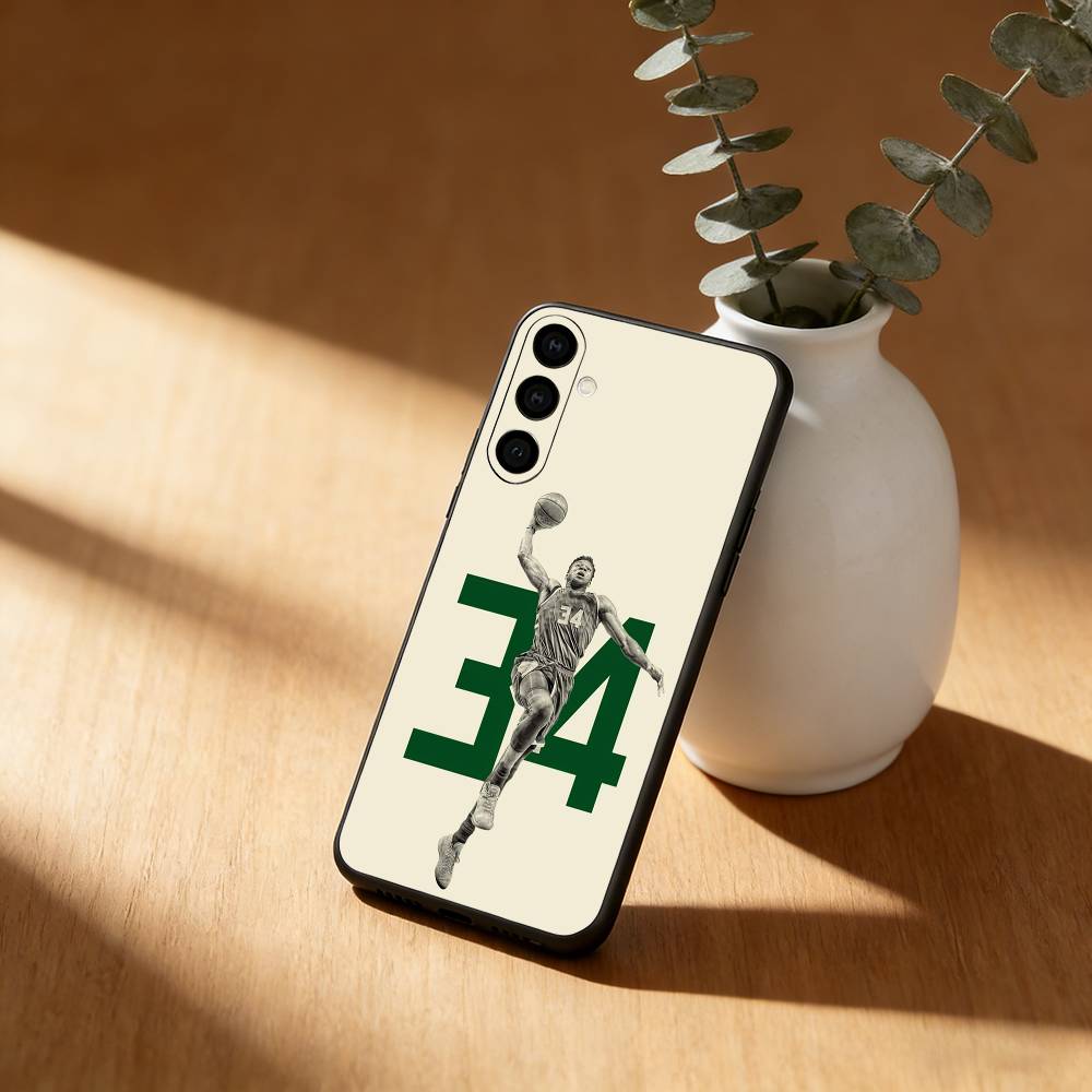 Basketball Greek Freak G-Giannis Phone Case For Samsung Galaxy A20,21s,22,31,32,52,53,72,73,80,91 Soft Black Shell