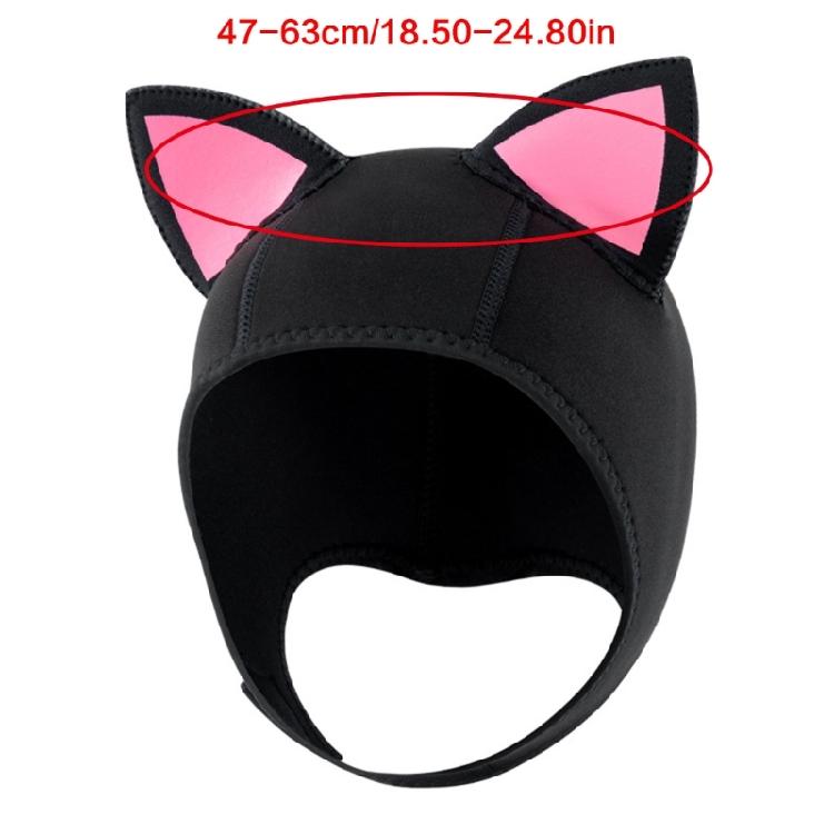 3mm Swimming Caps Cats Ear Diving Caps Diving Headgear Diving Hood Comfortable Diving Hat Surf Caps for Men Women