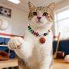 World Cup Theme Pet Necklace for Cat Dog Sports Themed Collar with Football Basketball Pattern Party Festival Decoration Adjustable Pet Accessory