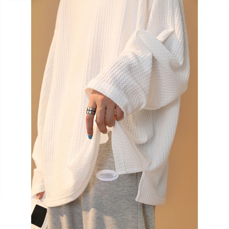 Plus Size Women Loose Knitted Sweater Long Sleeve Casual Tops Oversized Hoodie Spring Autumn Pullover Hoodie T-shirt Sweatshirts