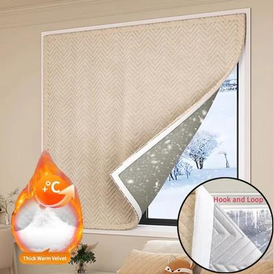 Thermal Insulated Window Cover for Winter – Energy Saving, Cold Resistant Indoor Curtain, Temperature Control Heat Retention Pan