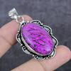 Purpurite Gemstone Handmade 925 Sterling Silver Jewelry Pendant 2.17" F6k51