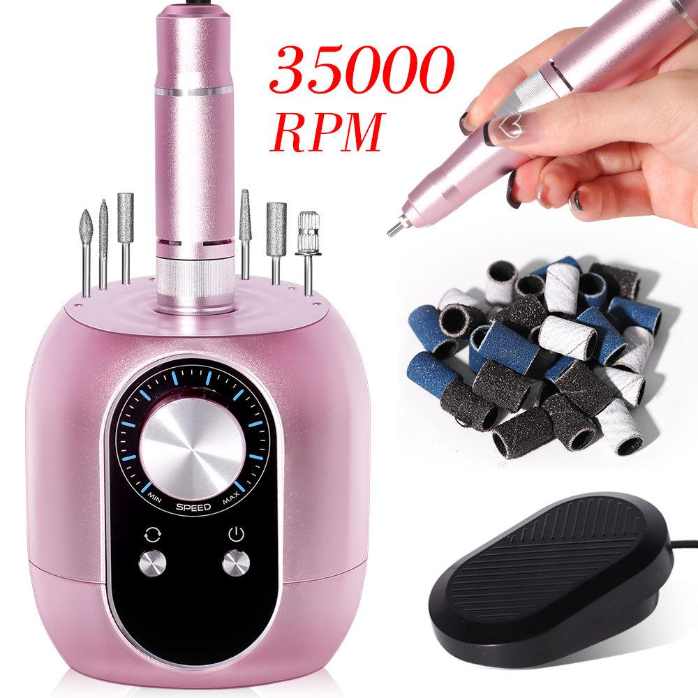 

LCD Display Electric Nail Grinder, Adjustable Speed, Nail Removal for Salons