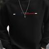 Casual Simple Men's Sweater Printed Crew Neck Comfortable Pullovers Long Sleeves Men’s