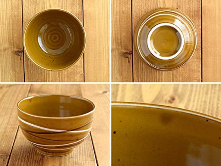Tableware East Ryžová miska (Malý) Špirálová Minoruba 3-farebná súprava Námornícka biela karamelová ryžová miska ryžová miska hrniec malá miska