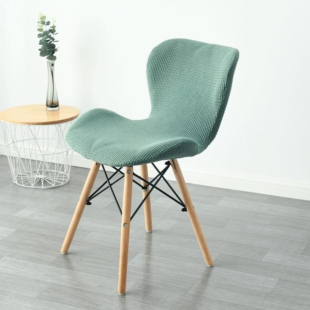 1 /2 /4 /6pcs Curved Butterfly Chair Cover Spandex Dining Stool Chair Slipcover Funda Silla Asiento Stretch Washable Seat Covers