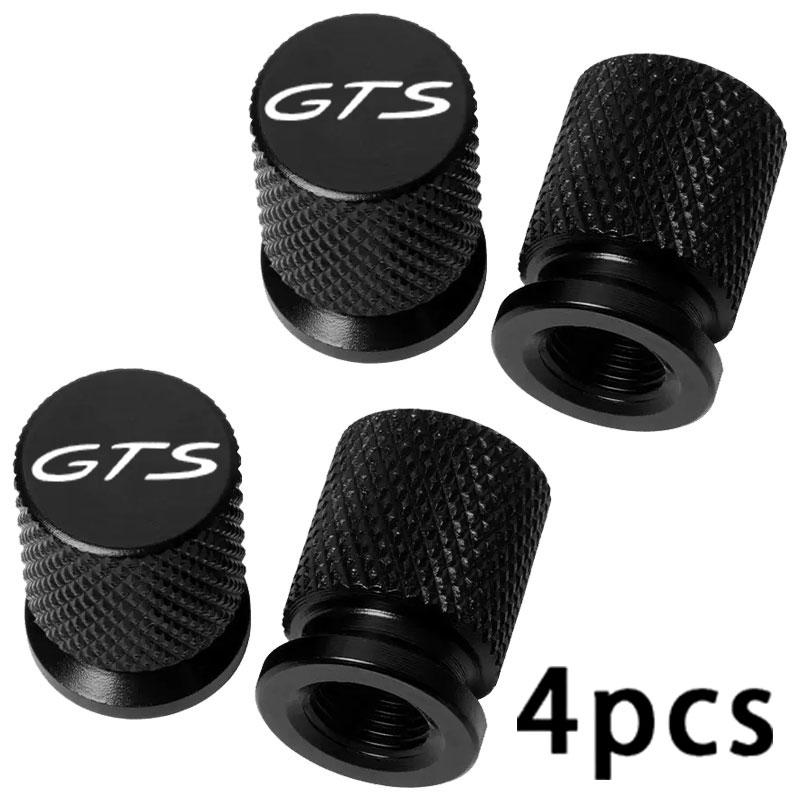 Car Wheel Tire Valve Caps For Porsche GTS Series 911 918 992 GTS 718 Boxster Cayman GTS Panamera Taycan GTS Cayenne Macan GTS