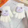 Fashion Children's Cute Cartoon Winter Warm Gloves Rabbit Strawberry Gloves Windproof Knitted Gloves