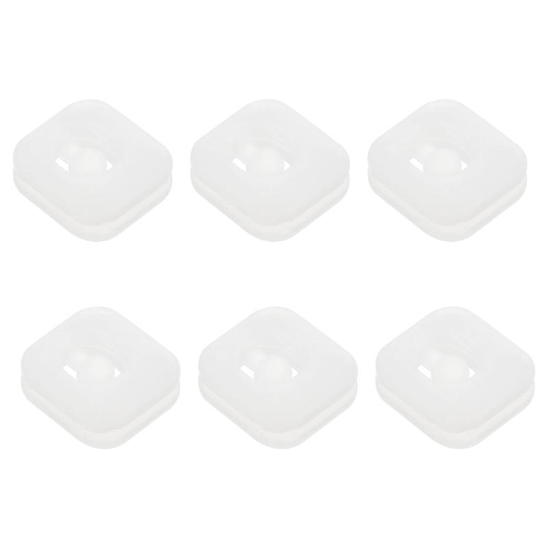 6Pcs Tennis Racket Shock Absorbers Replacement Silicone Racket Dampener Anti-Vibration Tennis Racquet Shock Absorbers прозрачный