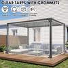 Transparent Waterproof Tarps Outdoor Clear Tarp Curtain Tarpaulin PVC Tarps Windproof Clear Canopy Outdoor Garden Veranda Tent