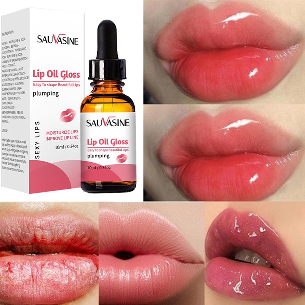 Instant Voluming Lips Plumper Serum Oil Moisturizing Lip Gloss Oils Repairing Reduce Lip Fine Lines Cosmetic Volume Lipstck