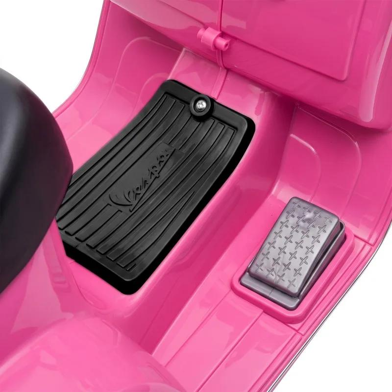 Vespa - Px150 Rose - Rose - Scooter électrique Enfant - Licence Officielle - Design Rétro - Marche Avant Et Arrière