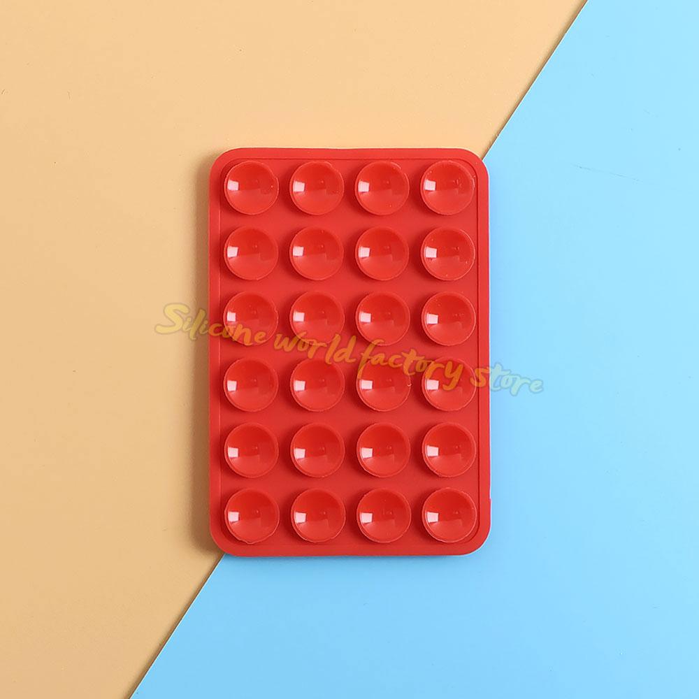 Silicone World Multifunctional Double-sided Silicone Suction Phone Holder Phone Case Anti-Slip Back Stickers Mat Wall Stand