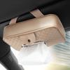 Thickened Car Visor Tissue Box PU Leather Backseat Tissue Case  Car Interior Accessories