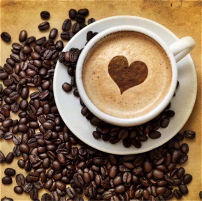 5D Diamond Painting Coffee Cup Creative Picture Kitchen DIY Decoration Full Diamond Embroidery Cross Stitch Kit Rhinestone Photo