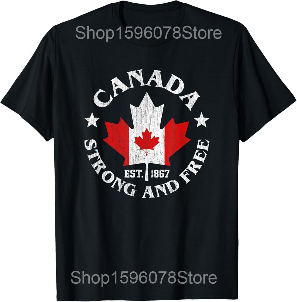 Elbows Up Canada Men Tshirt Summer Casual Funny Retro Maple Leaf Graphic Y2k Tops O Neck Short Sleeve Tees Male Clothing