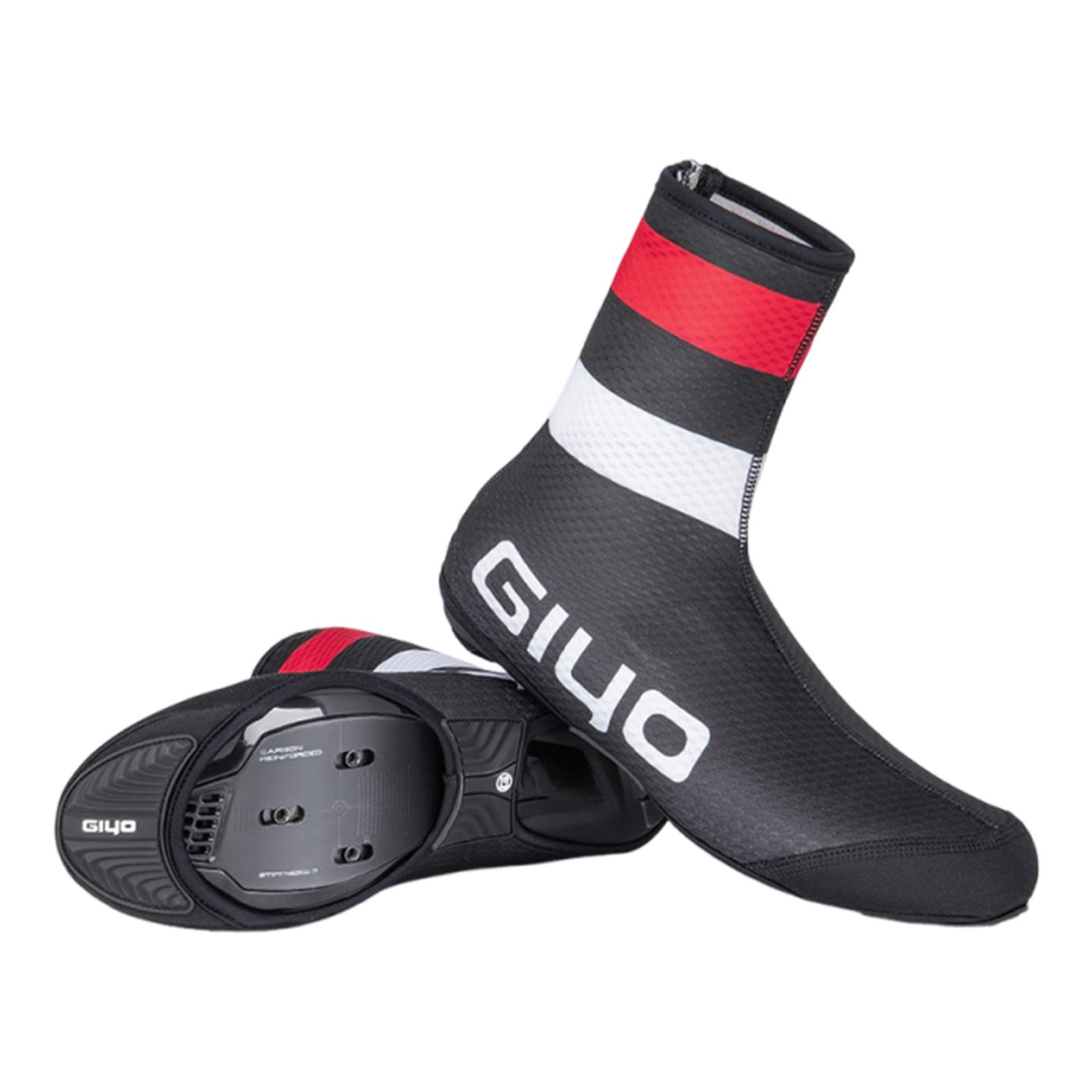 

Cycling Shoes Cover Fleece-Lined Winter Warm Overshoes Non-Slip Thicken MTB Shoes Covers for MTB Road Cycling Shoes S чорний