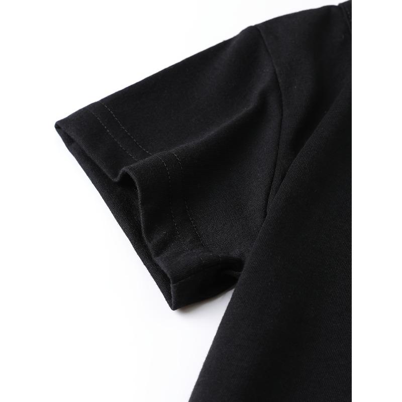 Boy's Casual T-shirt, 3rd Birthday Dino Print Comfortable Short Sleeve Crew Neck Top, Boys Summer Clothing