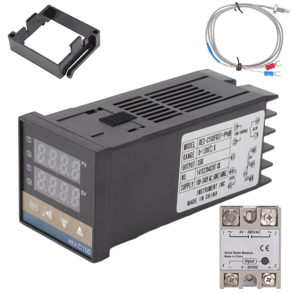 PID Temperature Controller Small Overshoot Digital PID Thermostat Temperature Controller High Accuracy Waterproof for Farm
