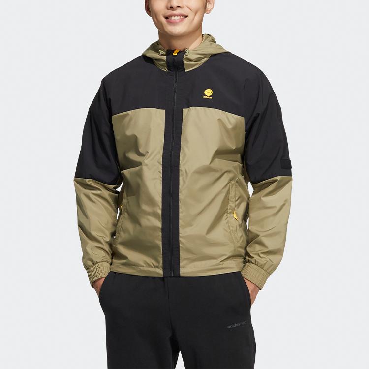 Adidas Neo Gsg Cb Windbreaker Hoodie Jacket Men Jackets Green HM7425