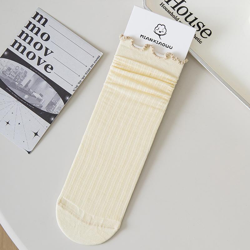 5 Pairs of Women's Summer Thin Deodorizing and Bacteriostatic Tube Stack Socks