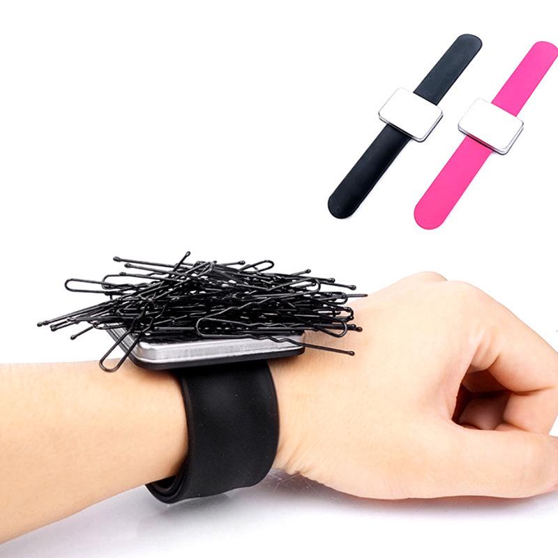 Silicone Magnetic Wristband & Hair Clip Holder