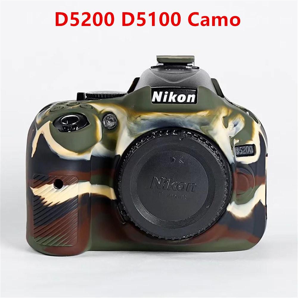 Soft Silicone Armor Camera Bag Case For Nikon D750 D780 D810 D850 D3200 D3300 D3400 D3500 D5100 D5200 DSLR Cover Body Skin