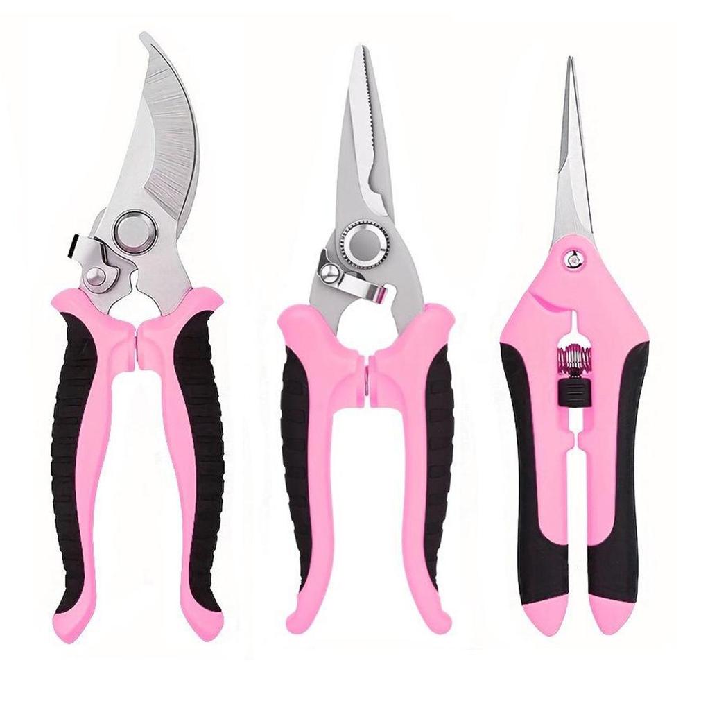 Customized Stainless Steel Pruning and Grapes Shear Set - Includes Garden Tools and Fruit Picking Scissors.