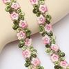 Yousheng Flower Lace Trim Ribbon Vibrant Color Widely Used DIY Crafts Embroidered Crochet Lace Trim Fabric Decorations for Sewing