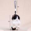 PP Cotton Plush Doll Pendant Soft Long Hair Cat Keyring Puppy Cat Plush Keychain  Girl
