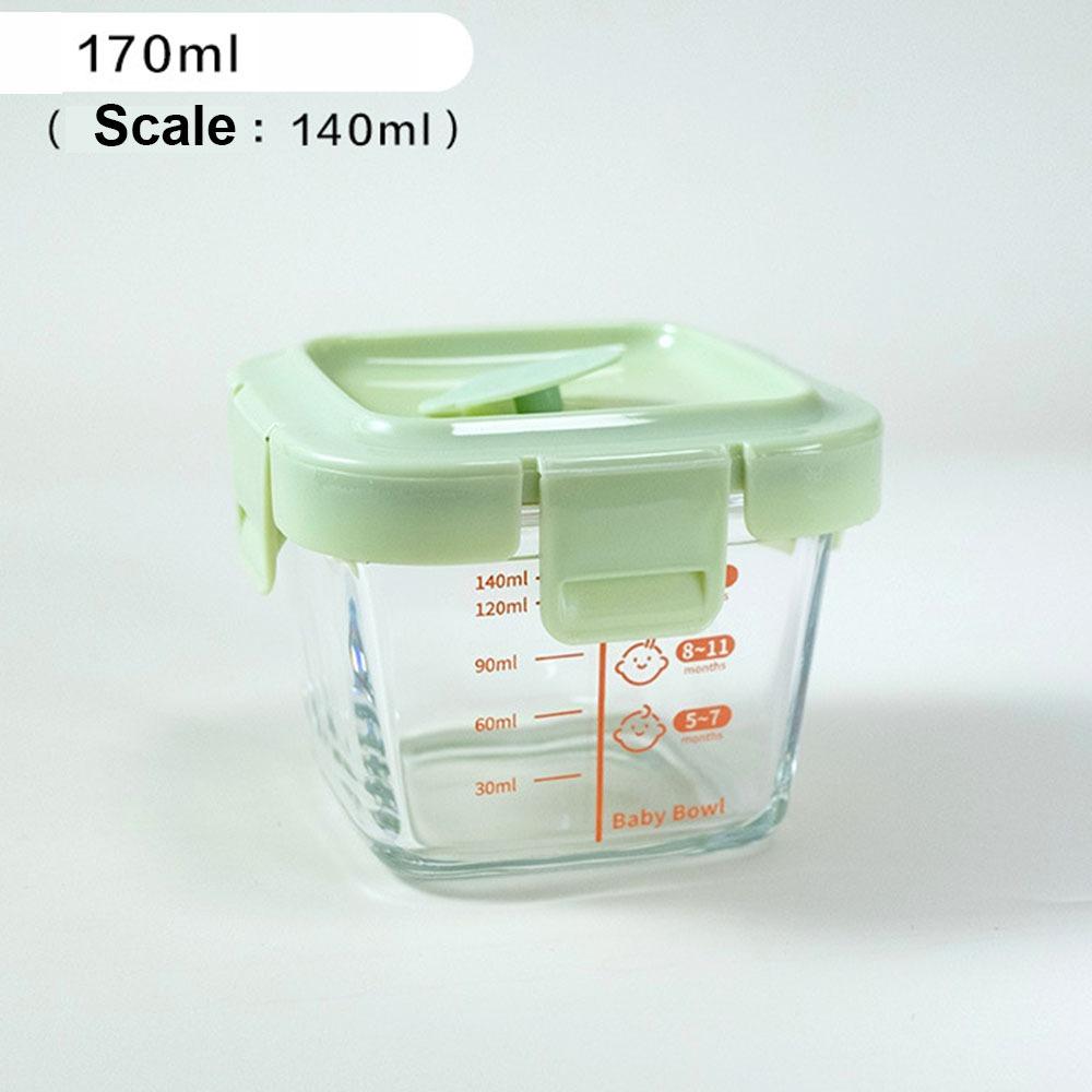 Glass Food Storage Box Frozen Baby Food Storage Jar Fashion Baby Food Glass Cup  Little Ones