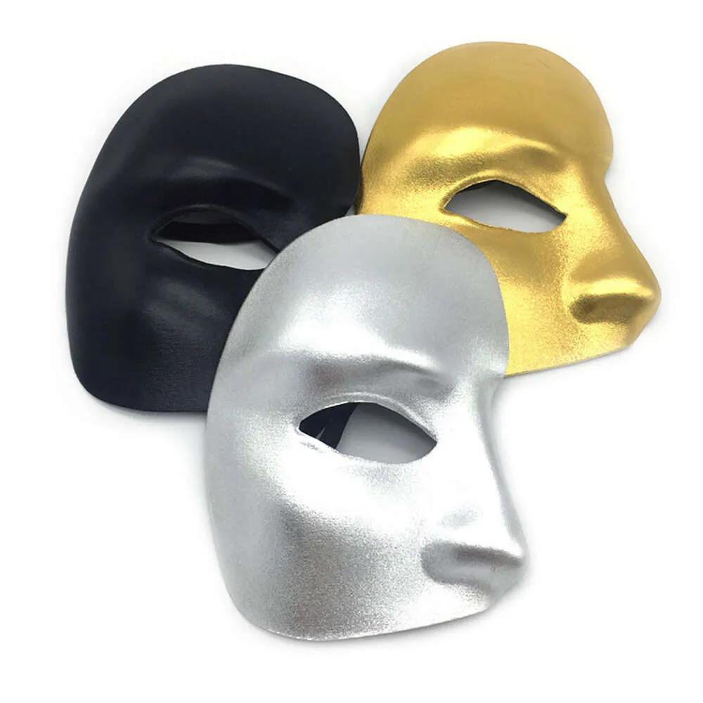 Mask Left Half Face Phantom of the Night Opera Men Women Masks Masquerade Party Masked Ball Masks Halloween Festive Supplies F021