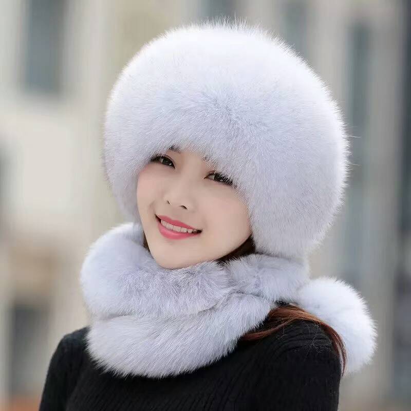Buy Autumn Winter New Women Faux Fox Fur Outdoor Keep Warm Protect Ears