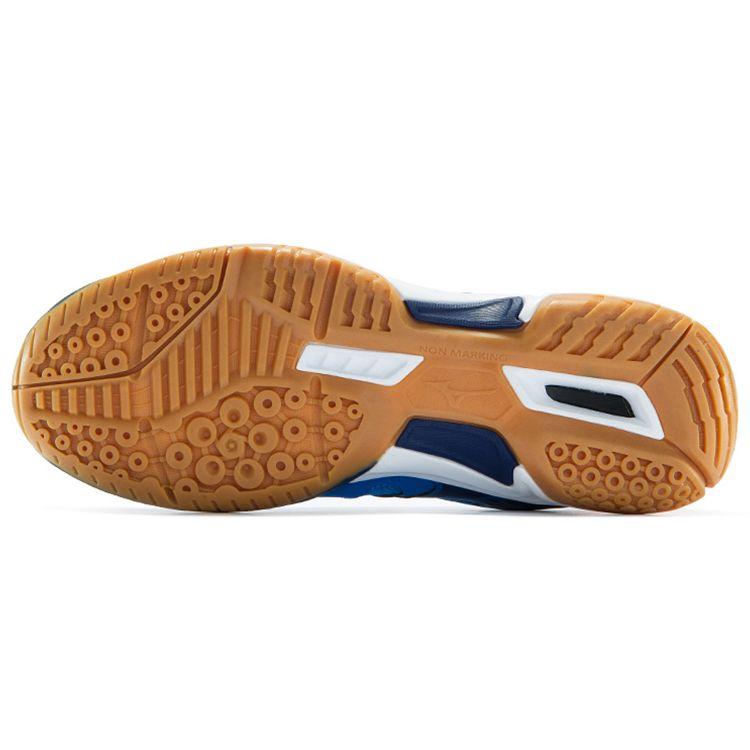 Mizuno Smash L04 Shock Absorbing Non-Slip Durable Breathable Low-Top Training Shoes Unisex Sneakers Blue White 71GA186001