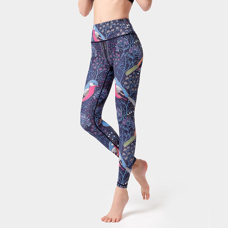 New Print Yoga Leggings for Women High-Waisted Butt-Lifting Sports Tights Fitness Base Layer Dance Workout Leggings