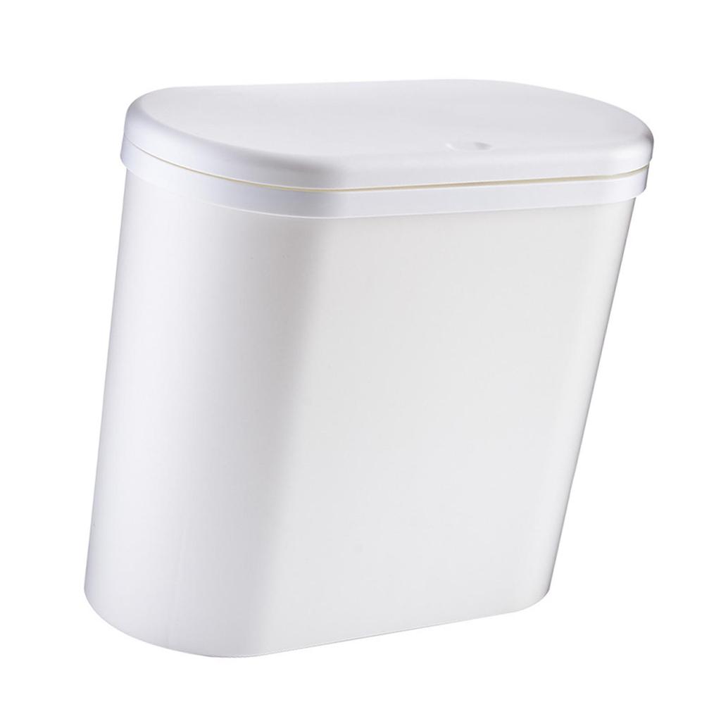 Bathroom Trash Can Multipurpose Large Capacity Modern Nordic Style Kitchen Garbage Can with Press Type Lid for Home